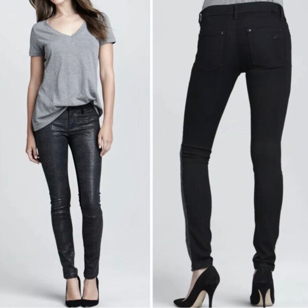 DL1961 Emma Leggings Women’s Size 27 4WAY Stretch Python Print Jeans Pants